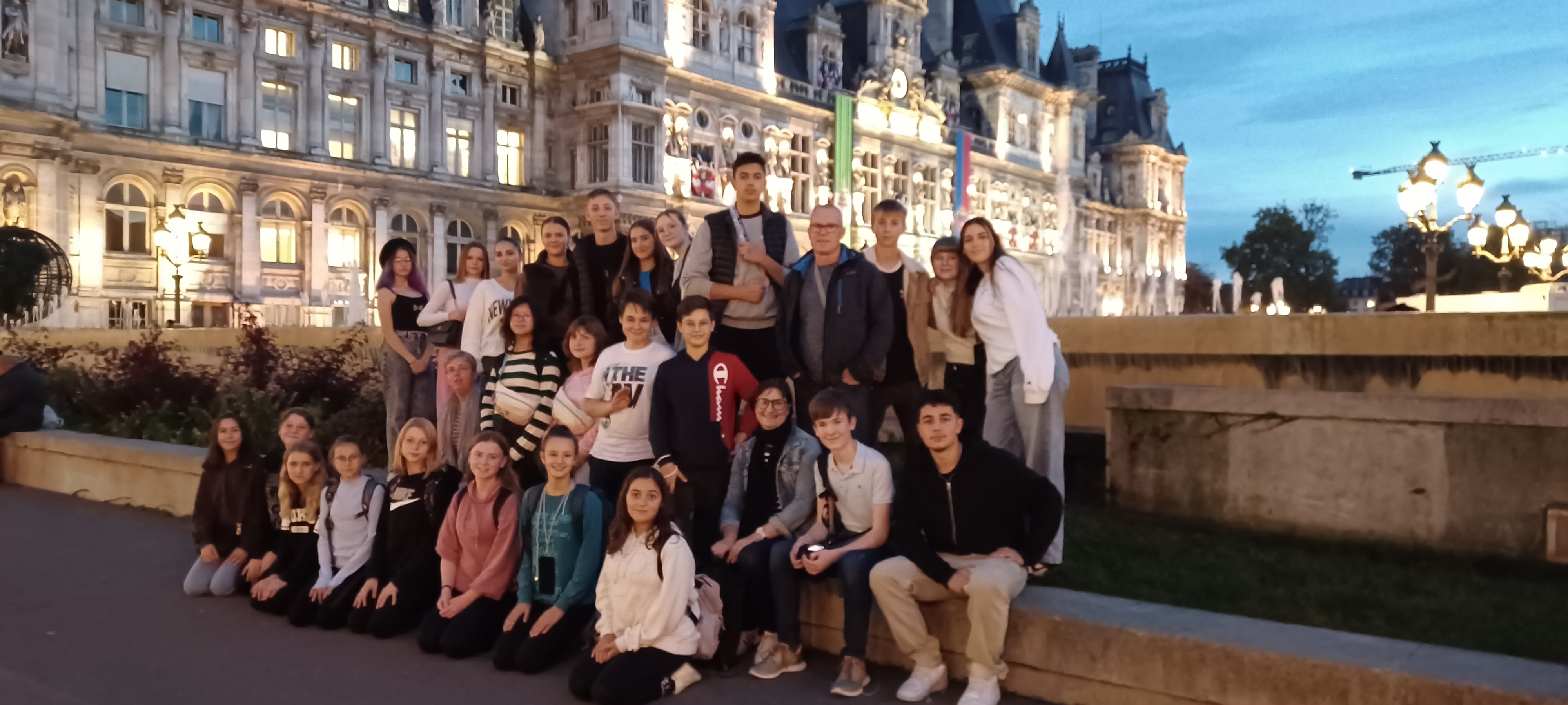 Paris Gruppenbild Realschule Osterburken